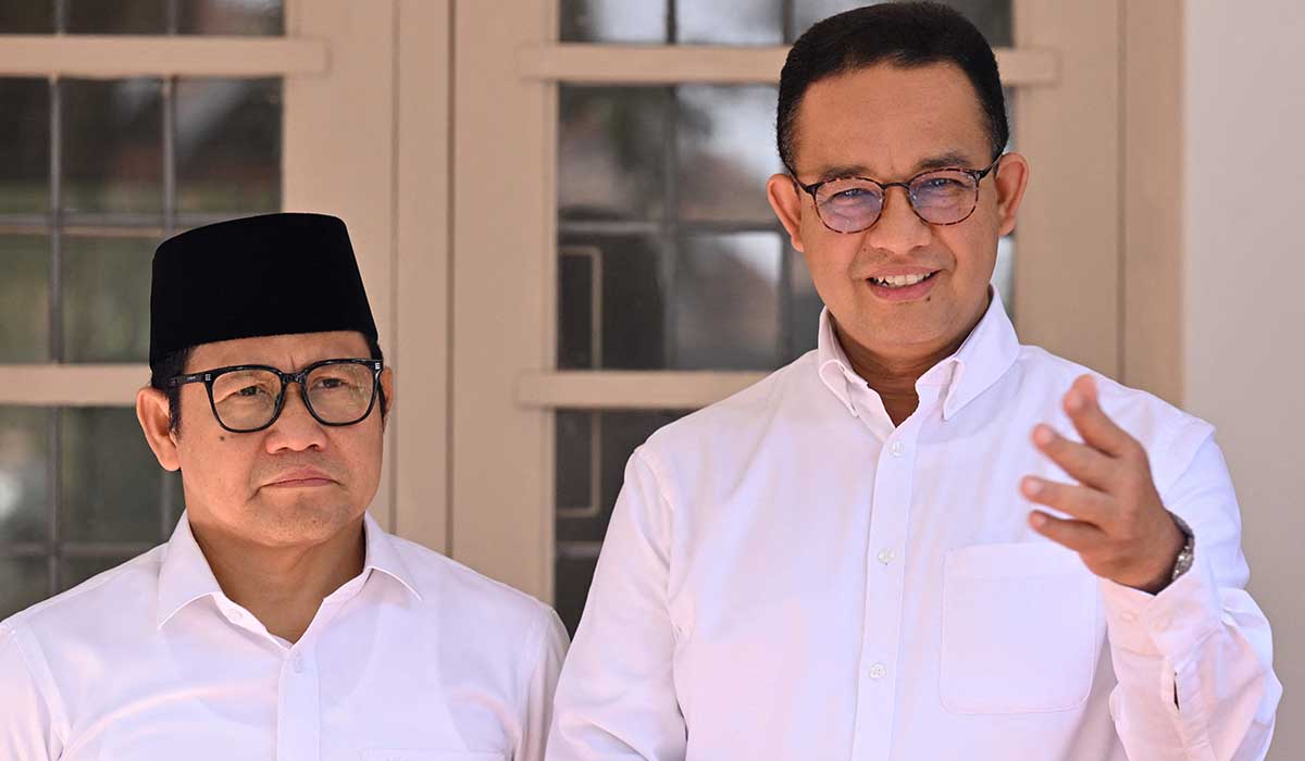 Anies Baswedan (kanan) dan Muhaimin Iskandar.