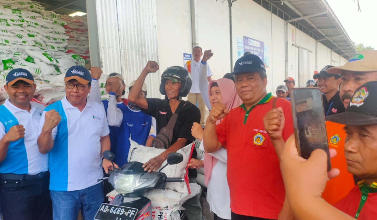 Pupuk subsidi saat ada progran diskon dari Pupuk Indonesia beberapa waktu lalu.