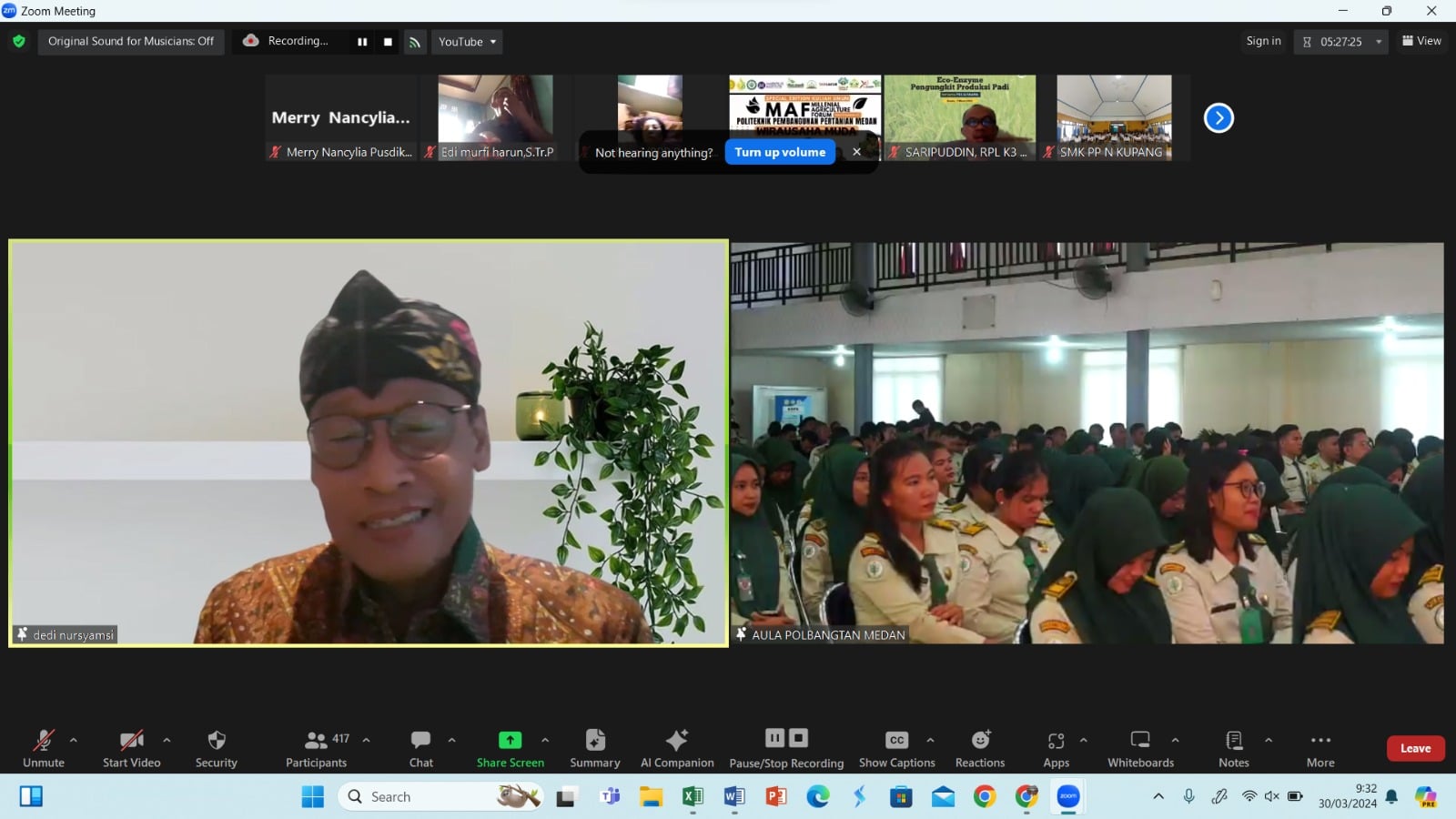 Kementerian Pertanian (Kementan) mengajak para milenial atau generasi muda untuk berwirausaha di bidang pertanian