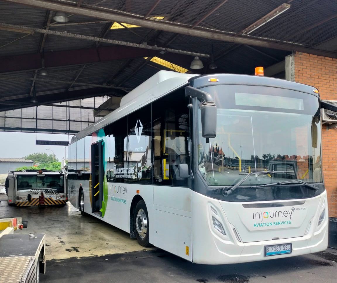  Electric Apron Passenger Bus yang beroperasi Bandara Soekarno-Hatta