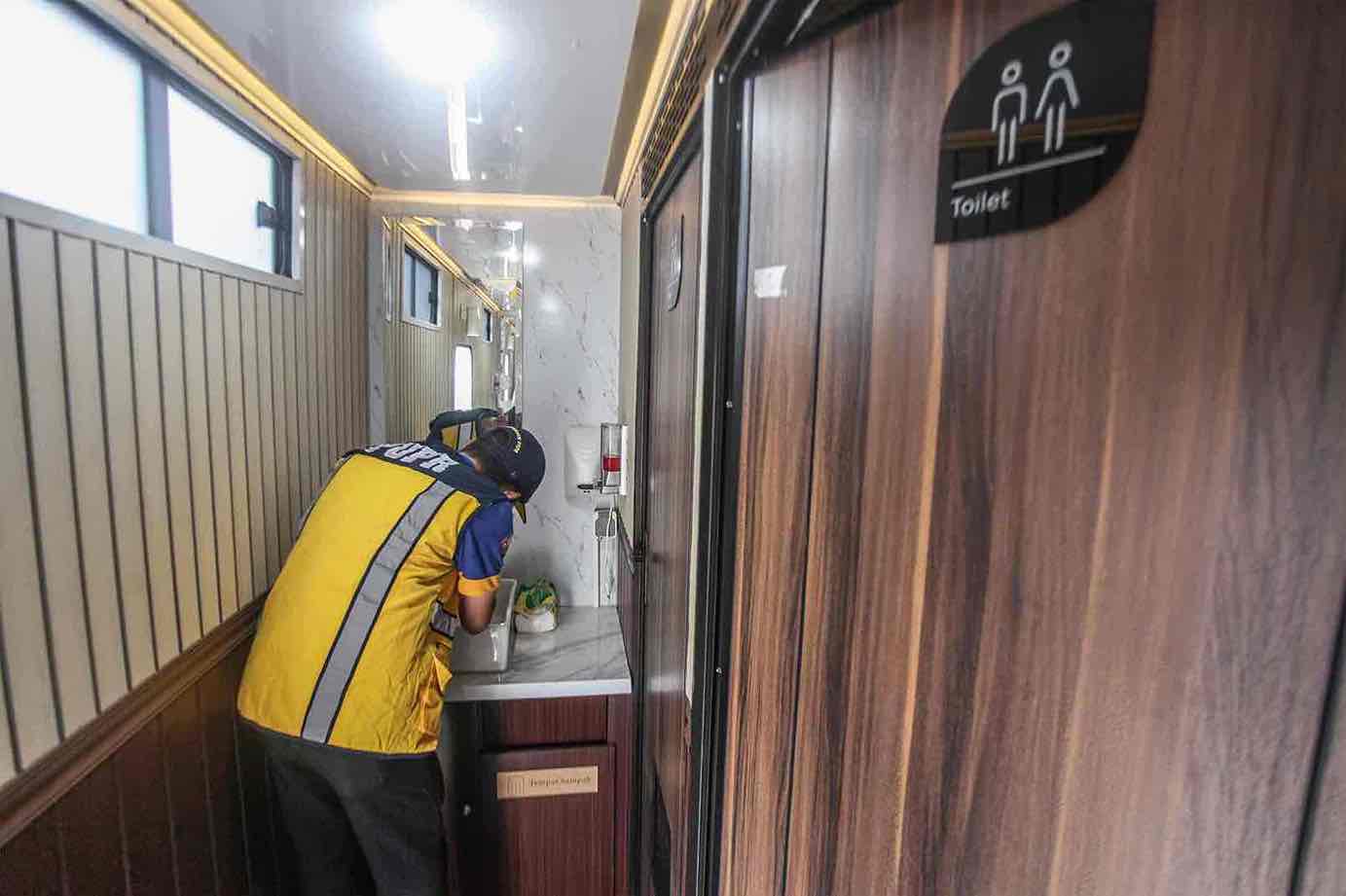 Penggunaan toilet umum saat mudik