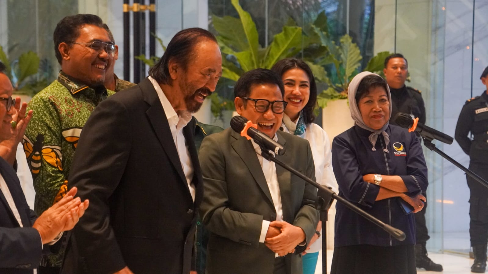 Pertemuan Ketua Umum Partai NasDem Surya Paloh dan Ketua Umum PKB Muhaimin Iskandar