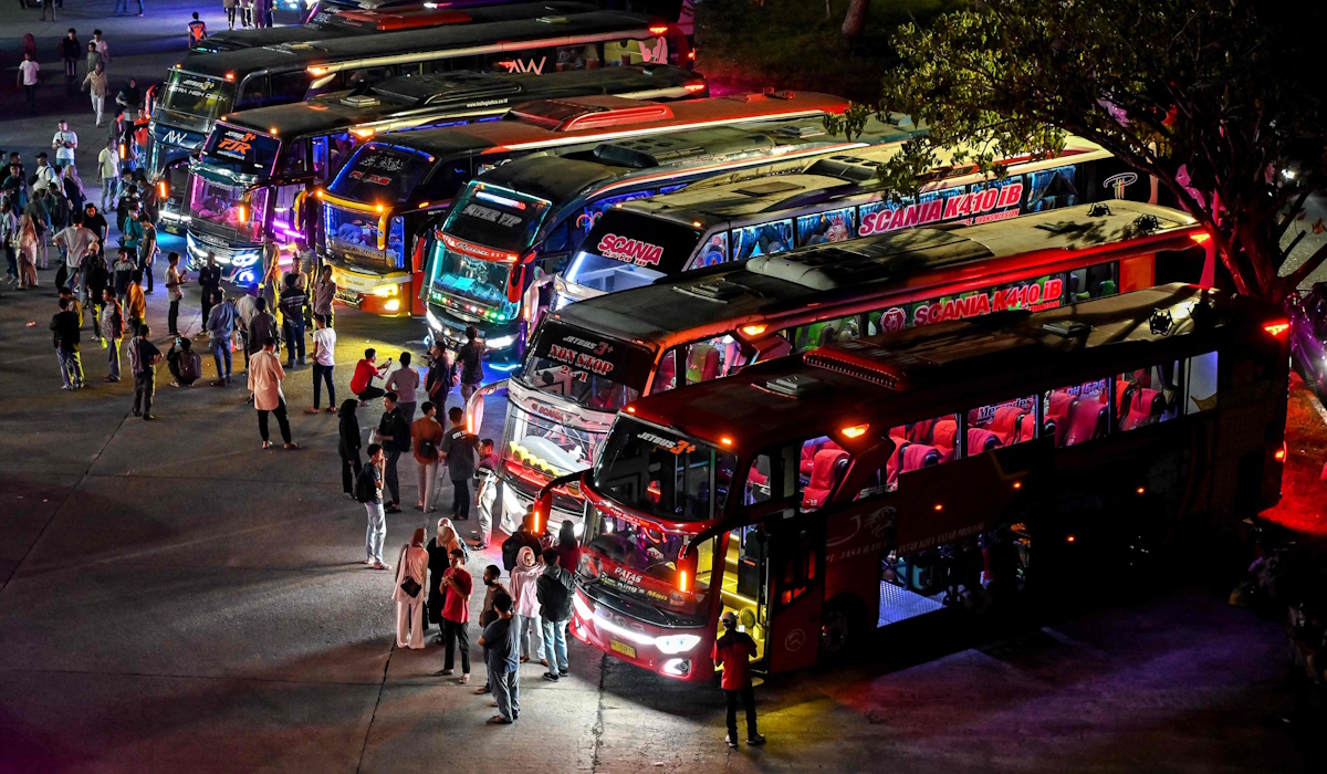 Ilustrasi penumpang bus