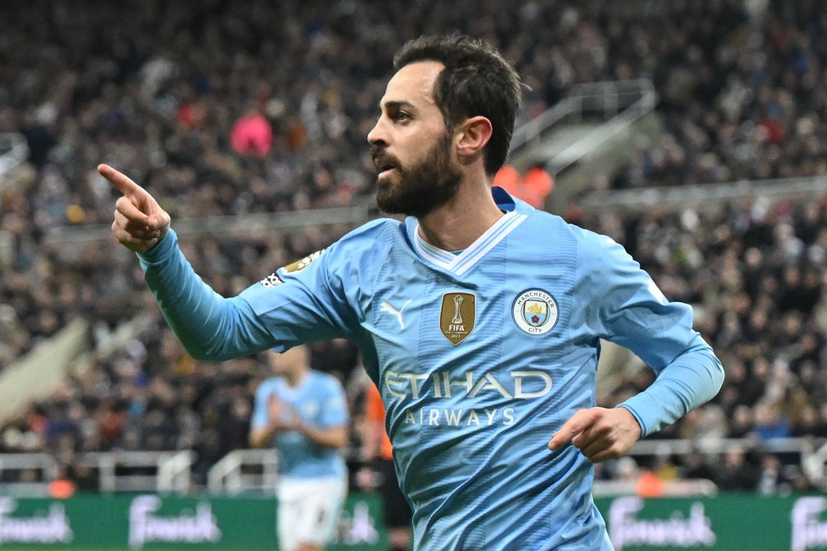 Pemain Manchester City Bernardo Silva