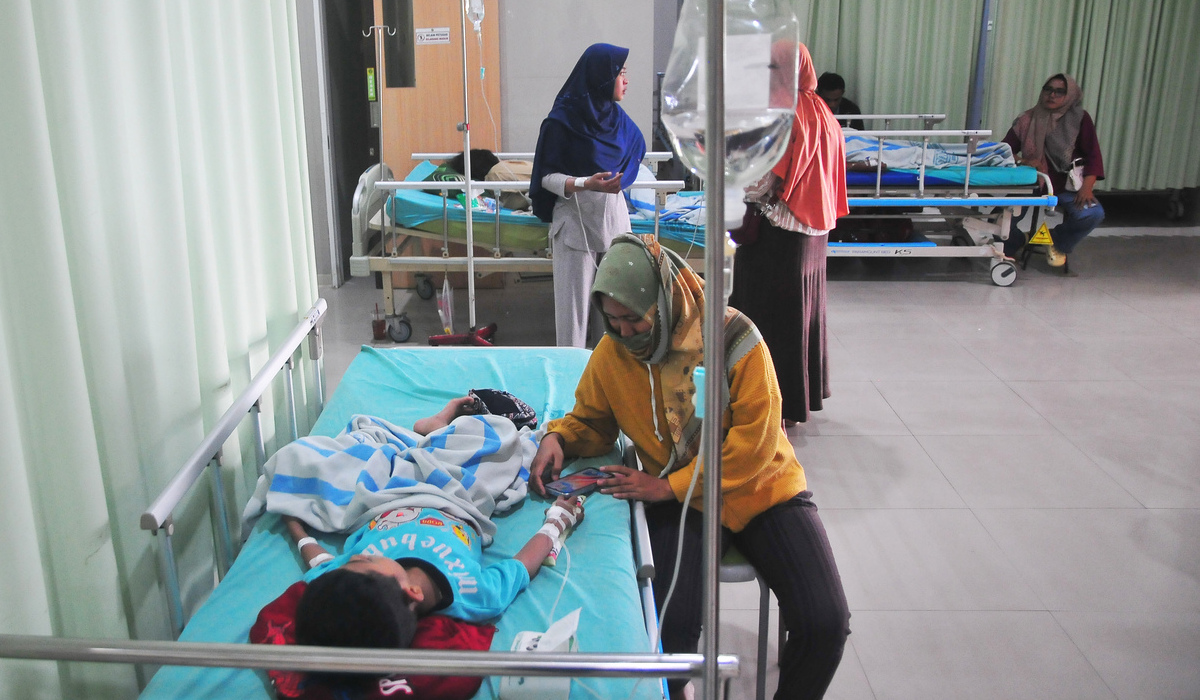 Ilustrasi, ruang perawatan pasien demam berdarah dengue (DBD).