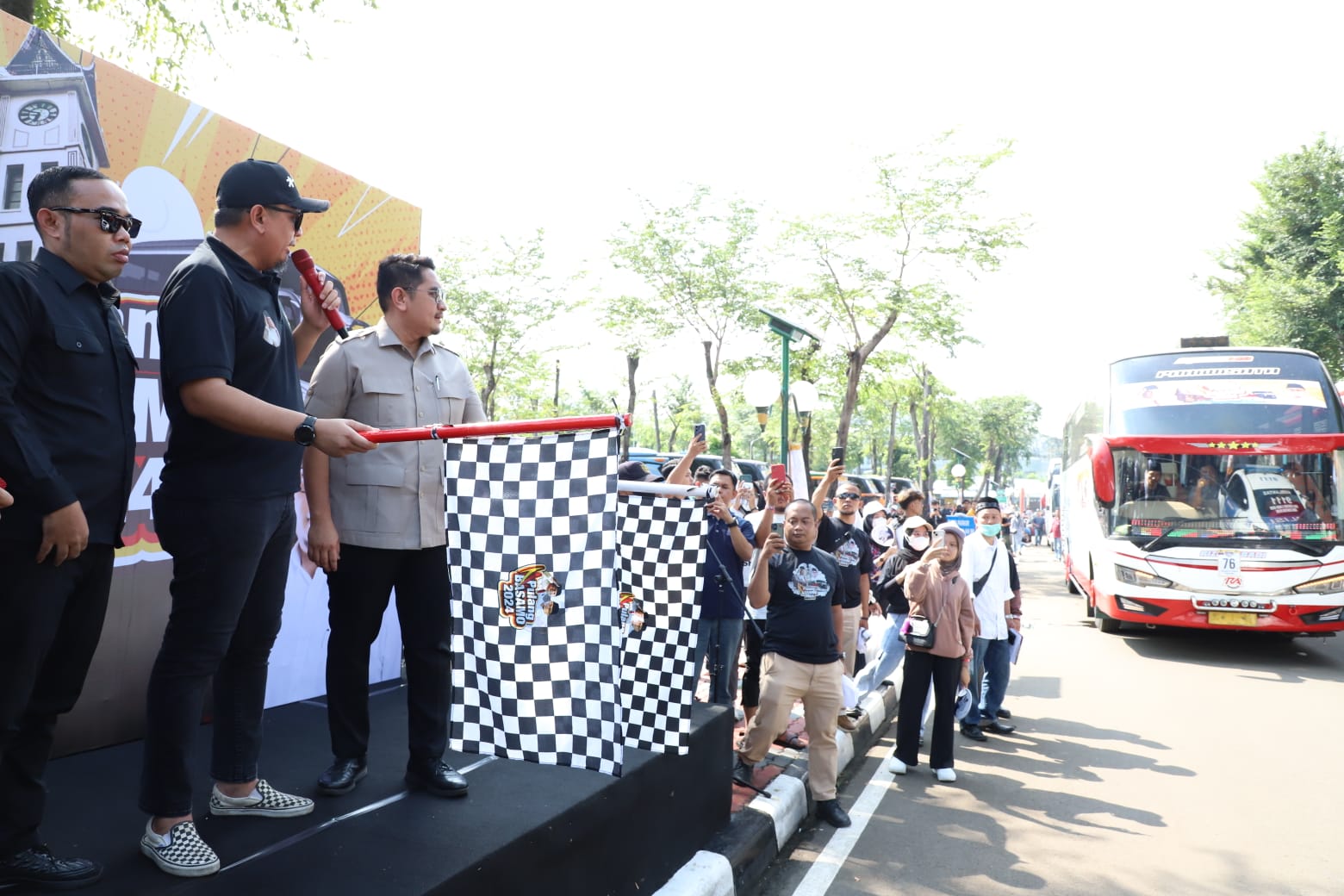 150 bus program mudik gratis Prabowo antarkan 8000 penumpang ke Sumatera Barat