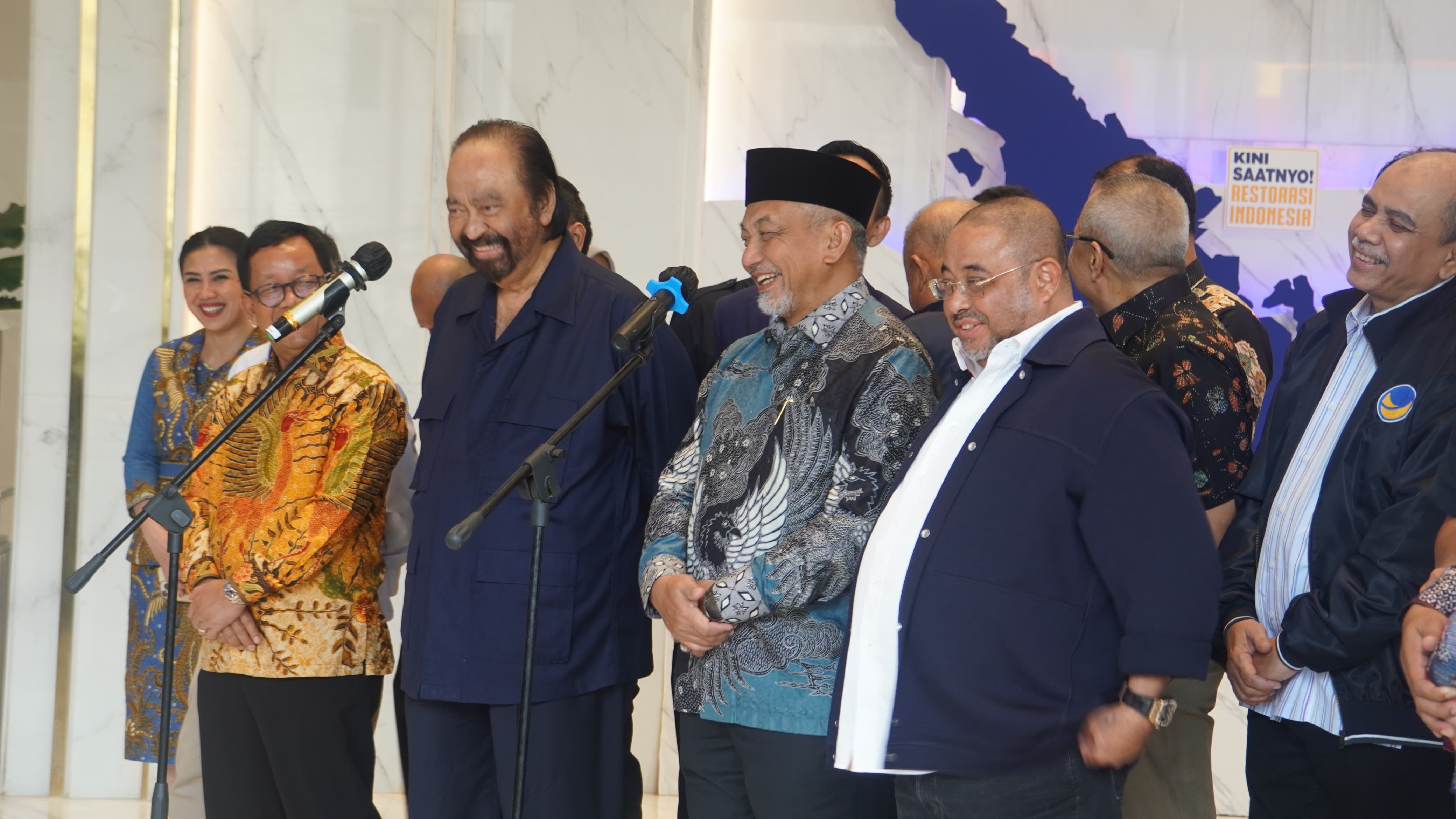 Pertemuan politik antara Ketua Umum NasDem Surya Paloh dengan Presiden PKS Ahmad Syaikhu 