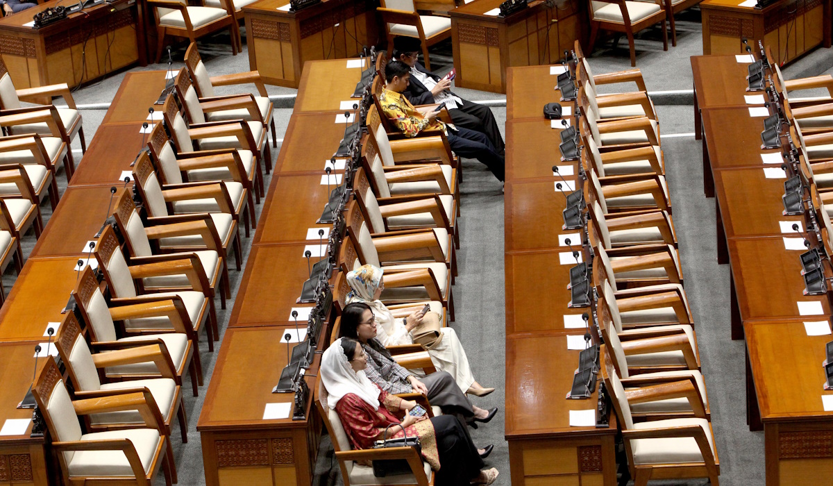 Ilustrasi: anggota dewan hadir dalam rapat paripurna penutupan masa sidang DPR di Gedung Nusantara II 