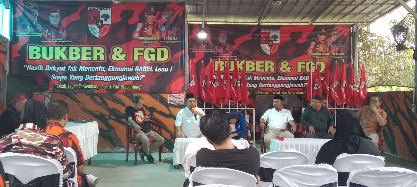 Majelis Pimpinan Wilayah (MPW) Pemuda Pancasila Bangka Belitung menggelar Forum Group Discussion (FGD) dan buka bersama. 