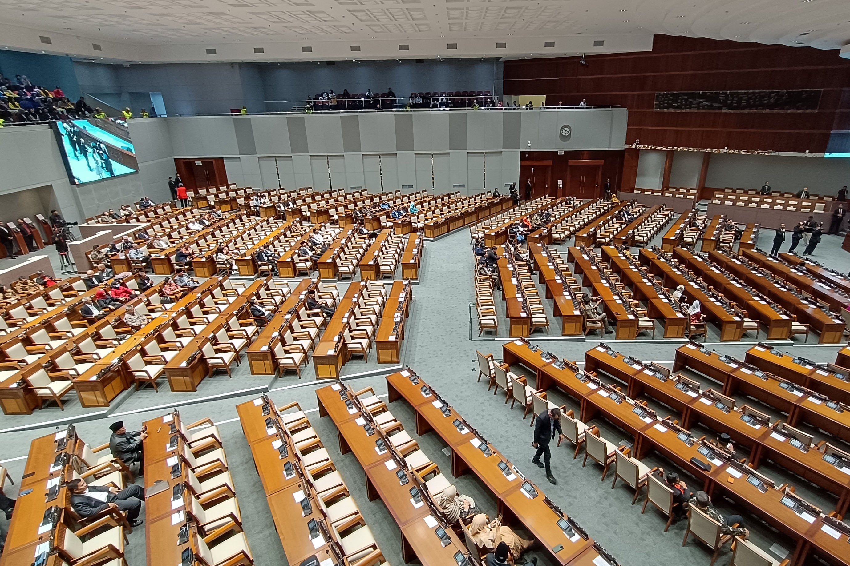 Suasana Ruang Rapat Paripurna DPR