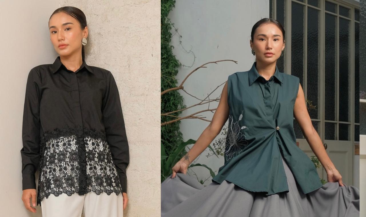 Desain koleksi Harmoni Pratiwi memancarkan kesan feminin. 