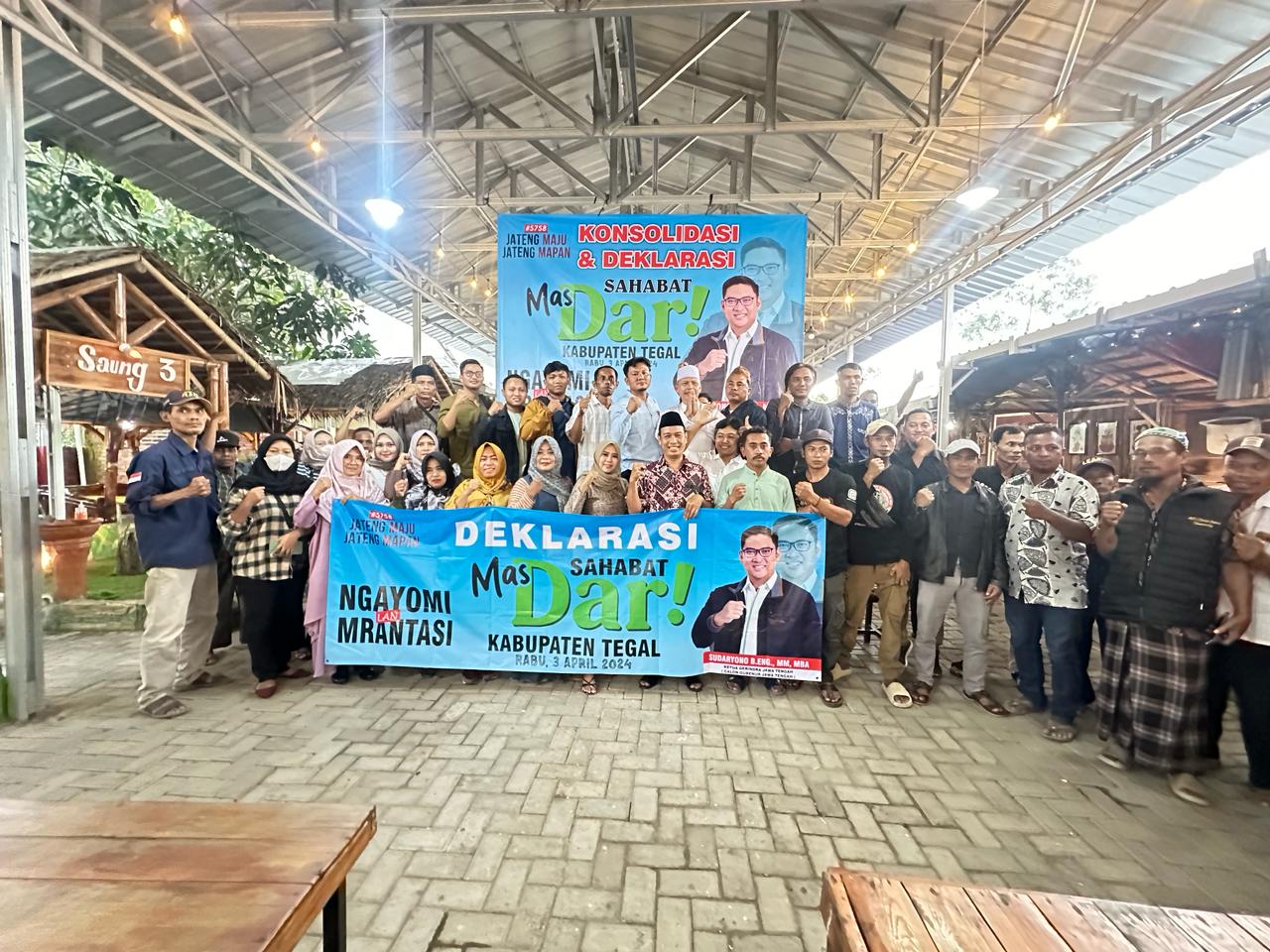 Kelompok relawan mendukung Ketua DPD Gerindra Jawa Tengah, Sudaryono, maju Pilgub Jateng.