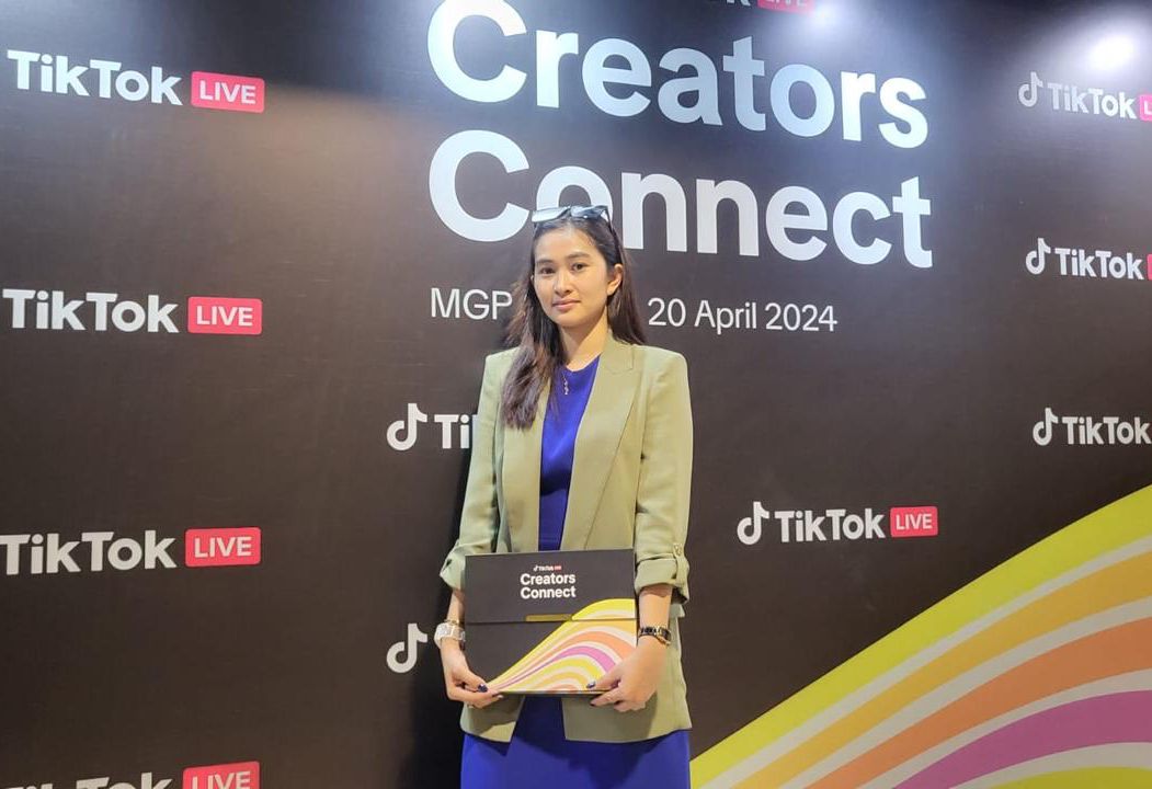 DJ Luna di acara TikTok Creators Connect 2024.  