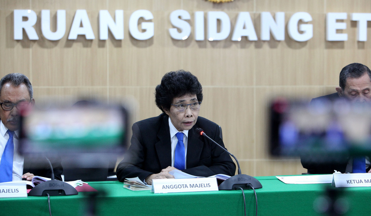 Anggota Dewan Pengawas KPK Albertina Ho yang dilaporkan atas dugaan pelanggaran etik.