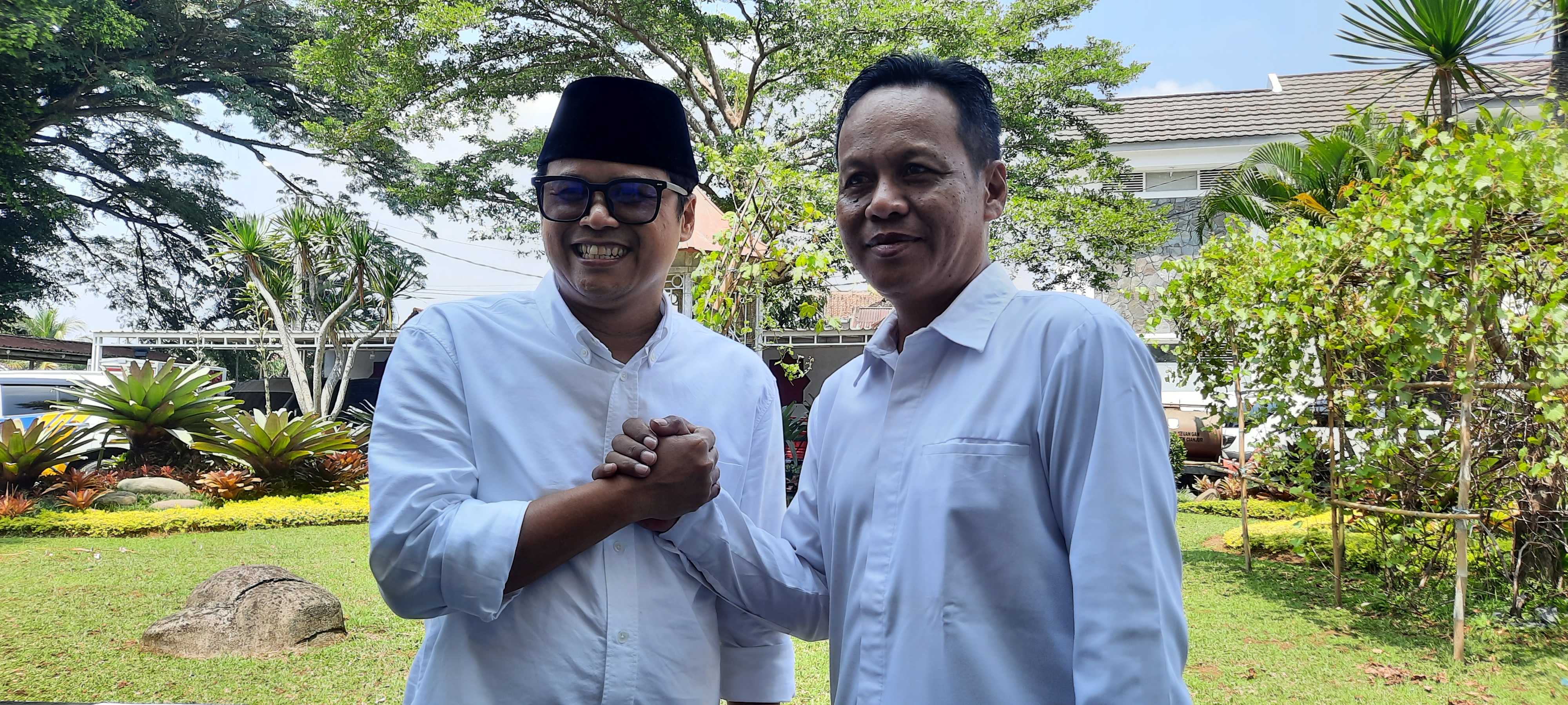 Haji Ibang bersama Ketua PPP Kabupaten Cianjur, Jimmi Perkasa Has.
