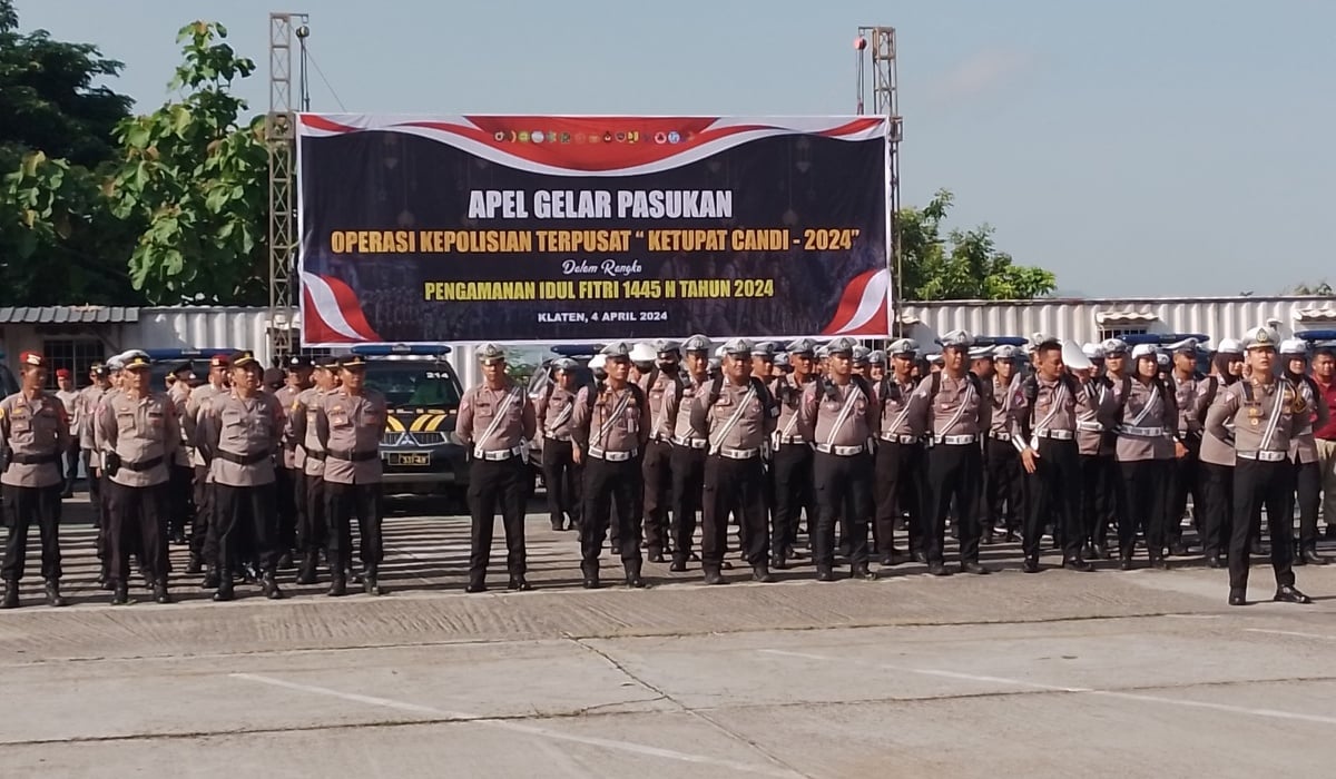 Operasi Ketupat Candi 2024, Polres Klaten Terjunkan 403 Personel.