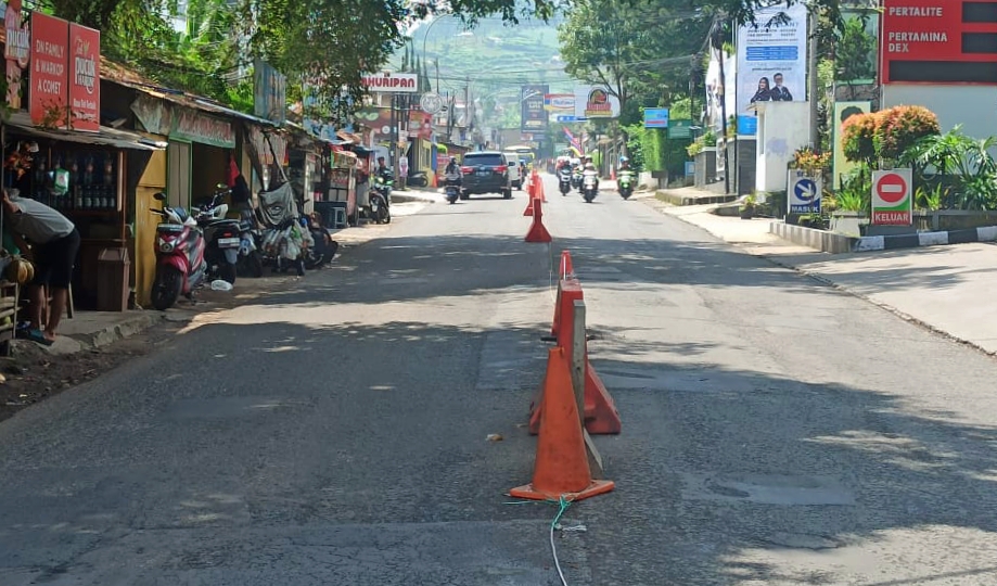 Kawasan wisata Lembang, Kabupaten Bandung Barat, mulai ditinggalkan pengunjung