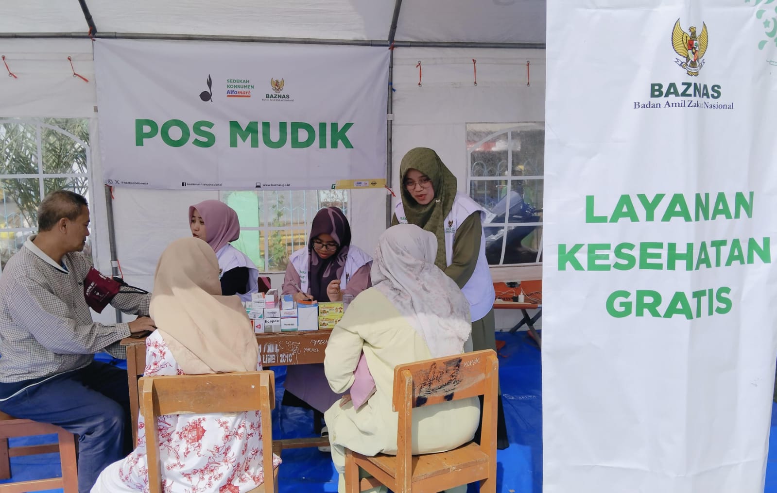 Pos Mudik Baznas tersebar di 28 titik lokasi selama periode mudik dan arus balik lebaran 2024.