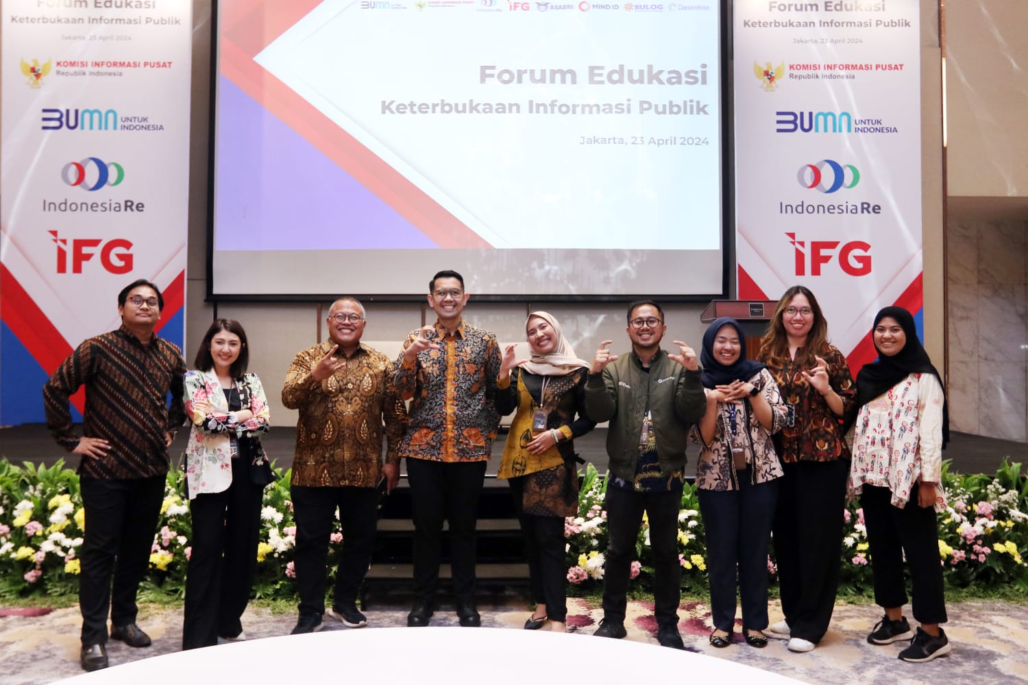 Forum Edukasi Keterbukaan Informasi Publik yang bekerja sama dengan Komisi Informasi Pusat (KIP), pada Senin (23/4) di Jakarta. 