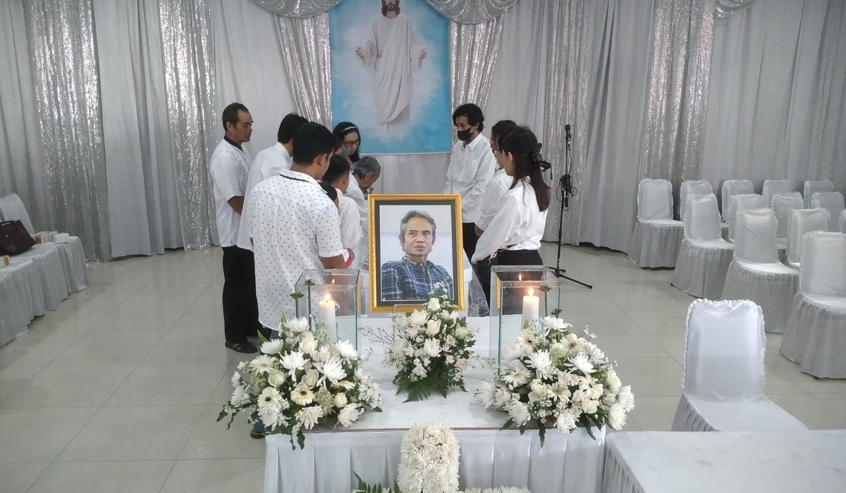 Jenazah Jokpin disemayamkam di Rumah Duka Perkumpulan Urusan Kematian Jogjakarta (PUKJ) Sonosewu, Kabupaten Bantul.