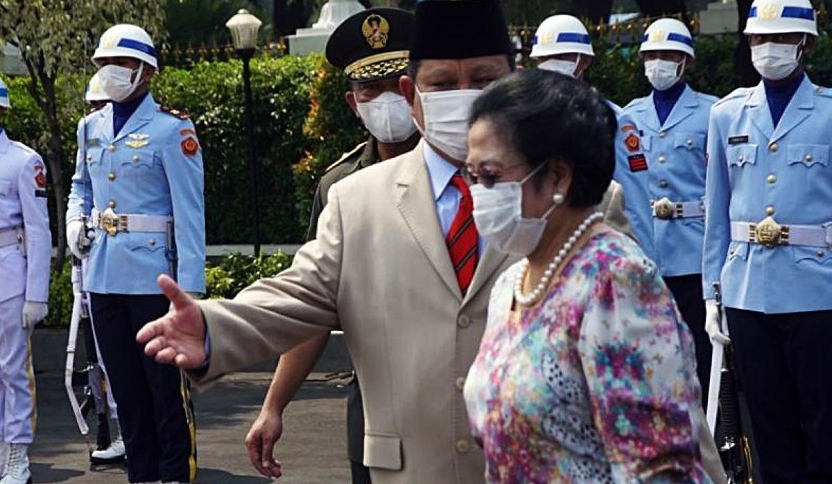 Megawati Soekarnoputri dan Prabowo Subianto.