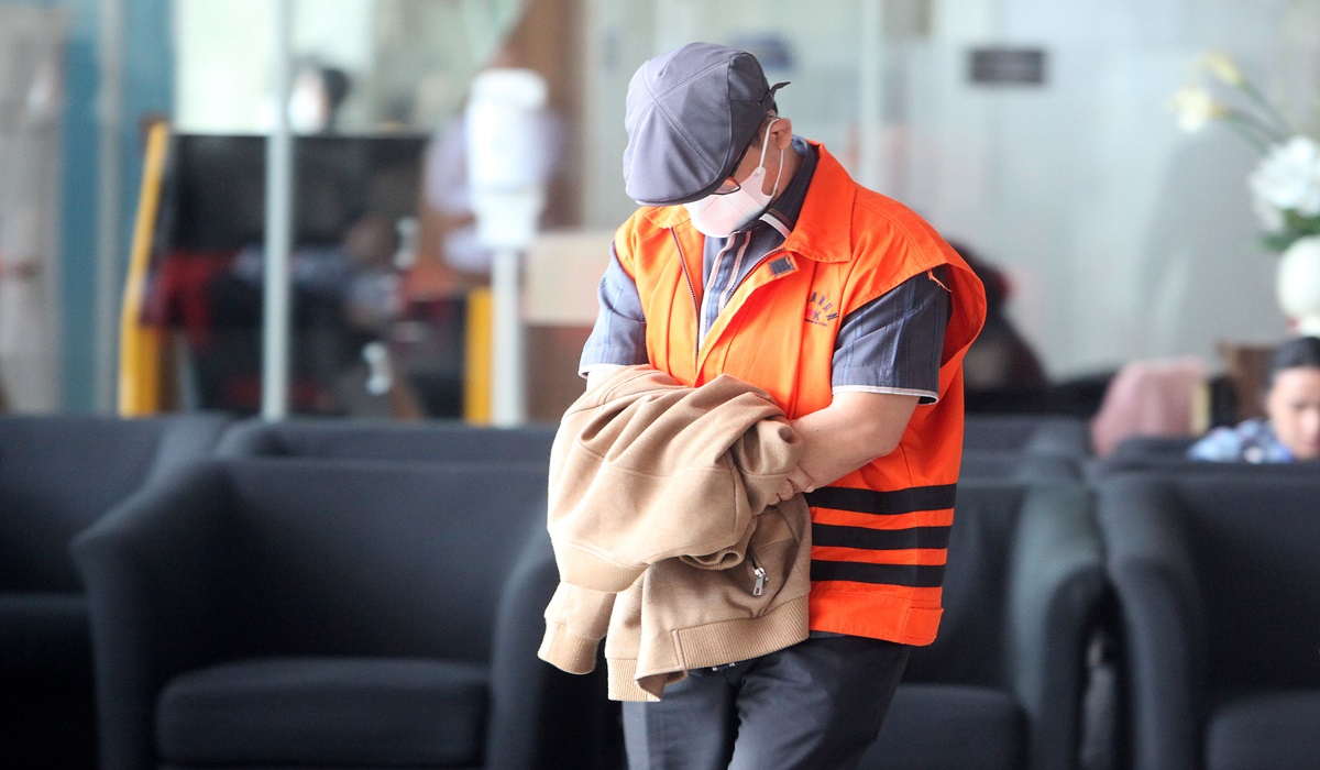 Tersangka dugaan penerimaan gratifikasi dan pencucian uang Hakim Agung nonaktif Gazalba Saleh.