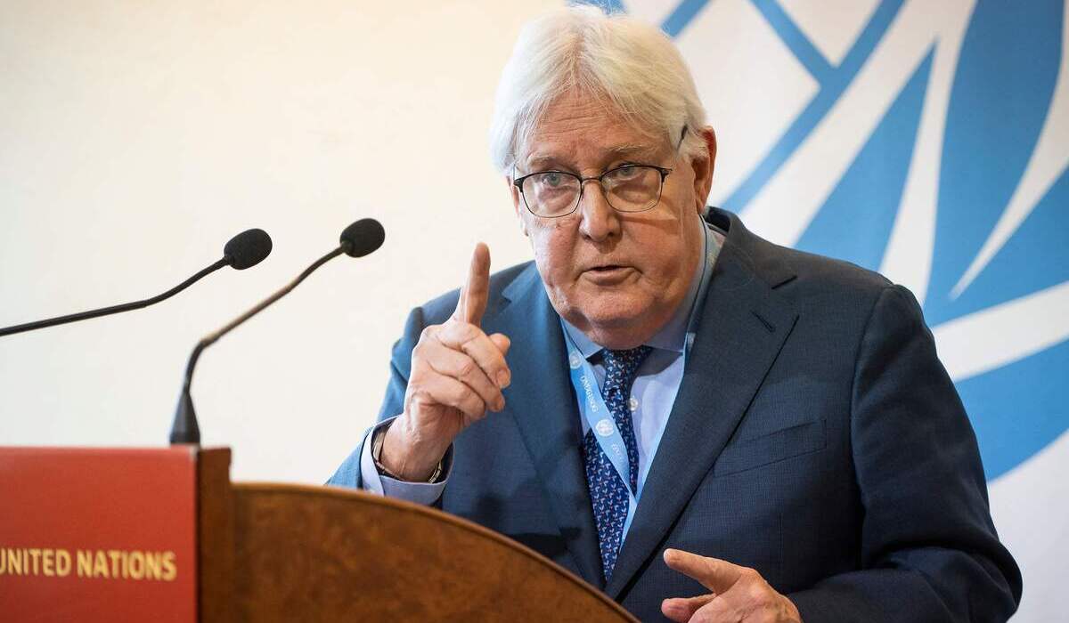 WAKIL Sekretaris jenderal PBB untuk urusan kemanusiaan, Martin Griffiths.