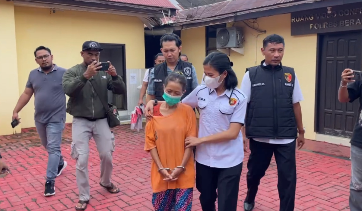 M (52), ibu di Kaltim, tersangka pembunuh anak kandung akibat kecanduang judi slot.