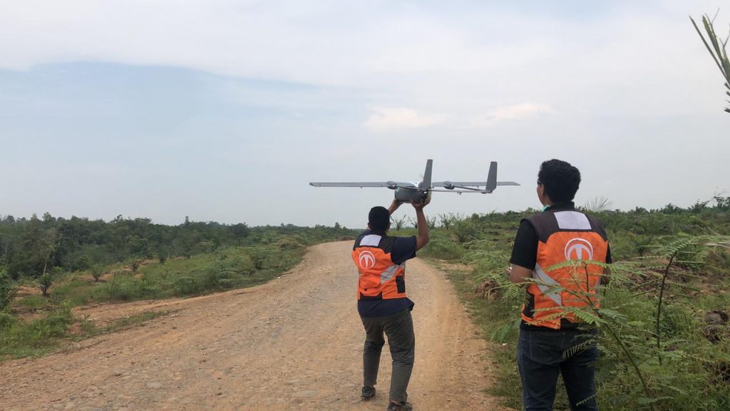 Kolaborasi PTBA dengan Terra Drone Indonesia.
