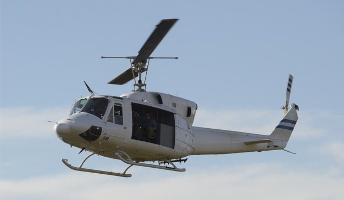 Helikopter Bell 212, sama dengan yang digunakan untuk mengangkut Presiden Iran Ebrahim Raisi.