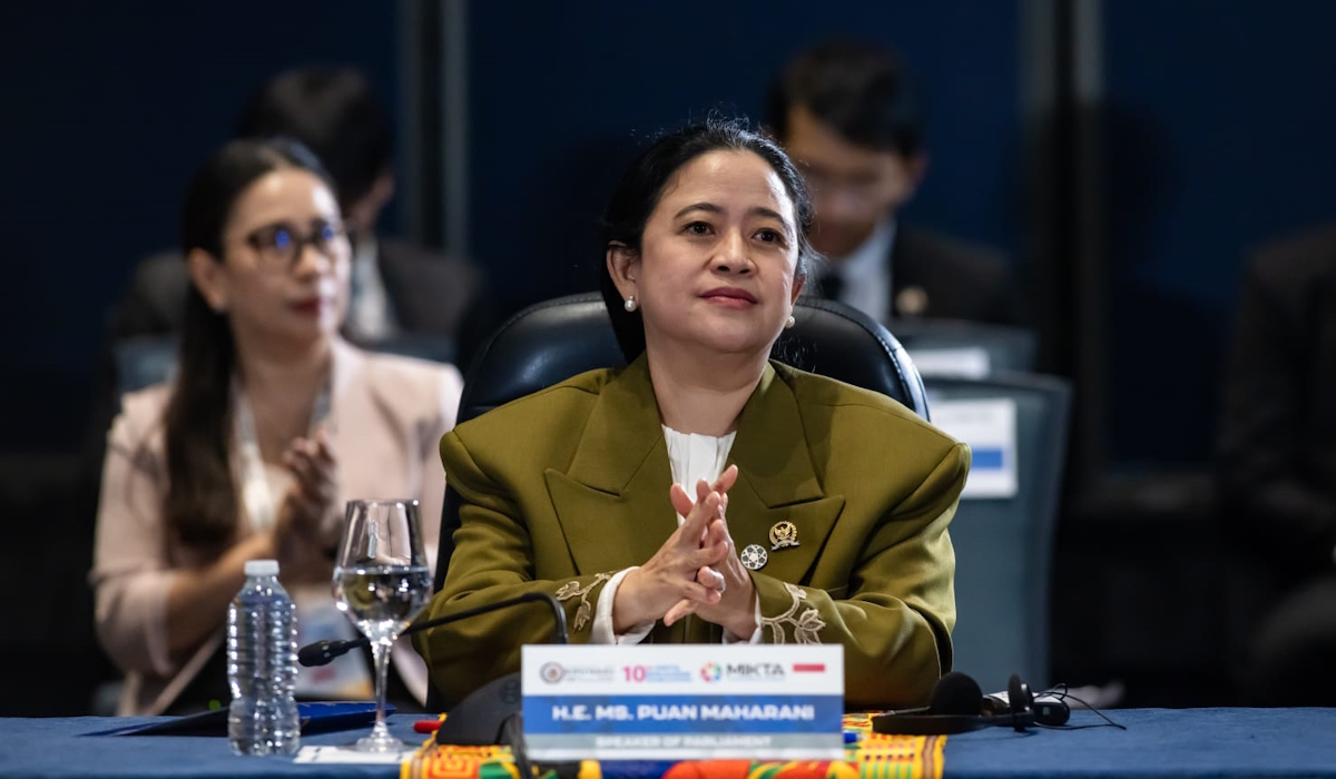 Ketua DPR RI Puan Maharani dalam MIKTA Speakers’ Consultation ke-10 yang digelar di Meksiko