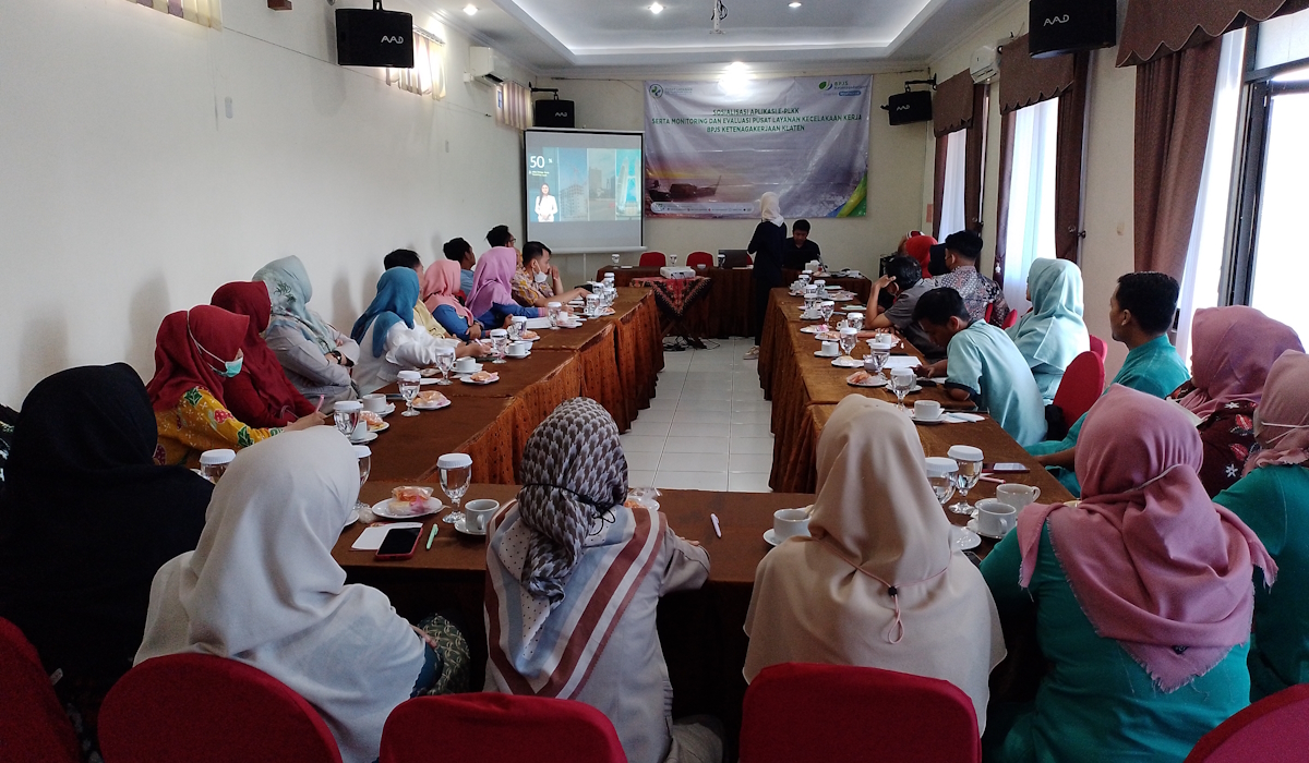 Sosialisasi dan evaluasi pusat layanan kecelakaan kerja (PLKK) BPJS Ketenagakerjaan Klaten