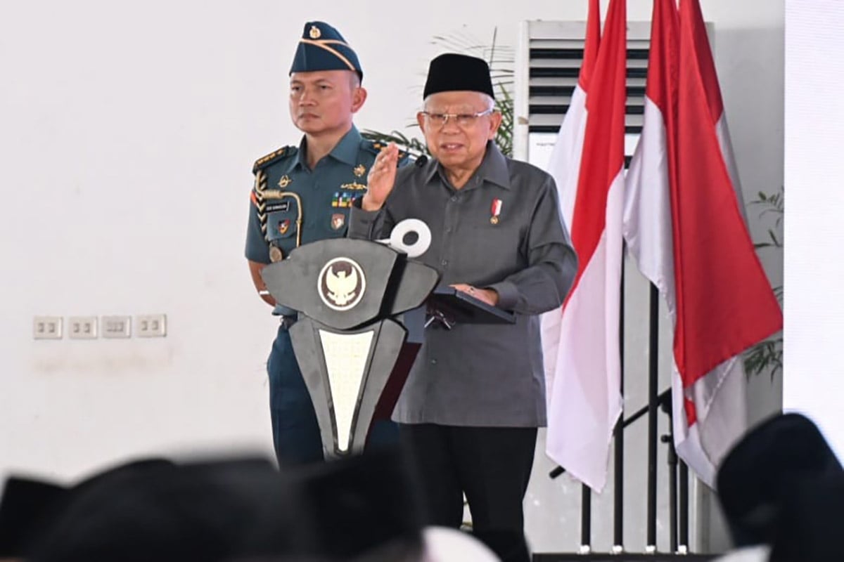 Wapres Ma'ruf Amin (kanan).