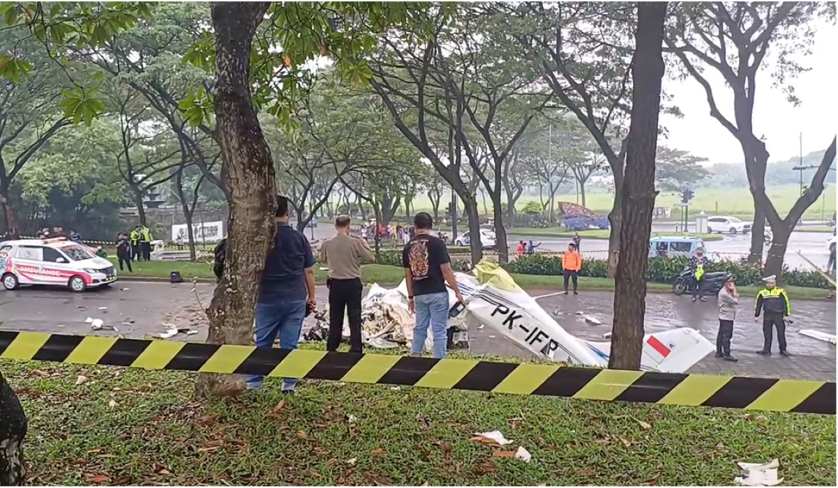 Pesawat Cessna yang Jatuh di BSD Punya Indonesia Flying Club
