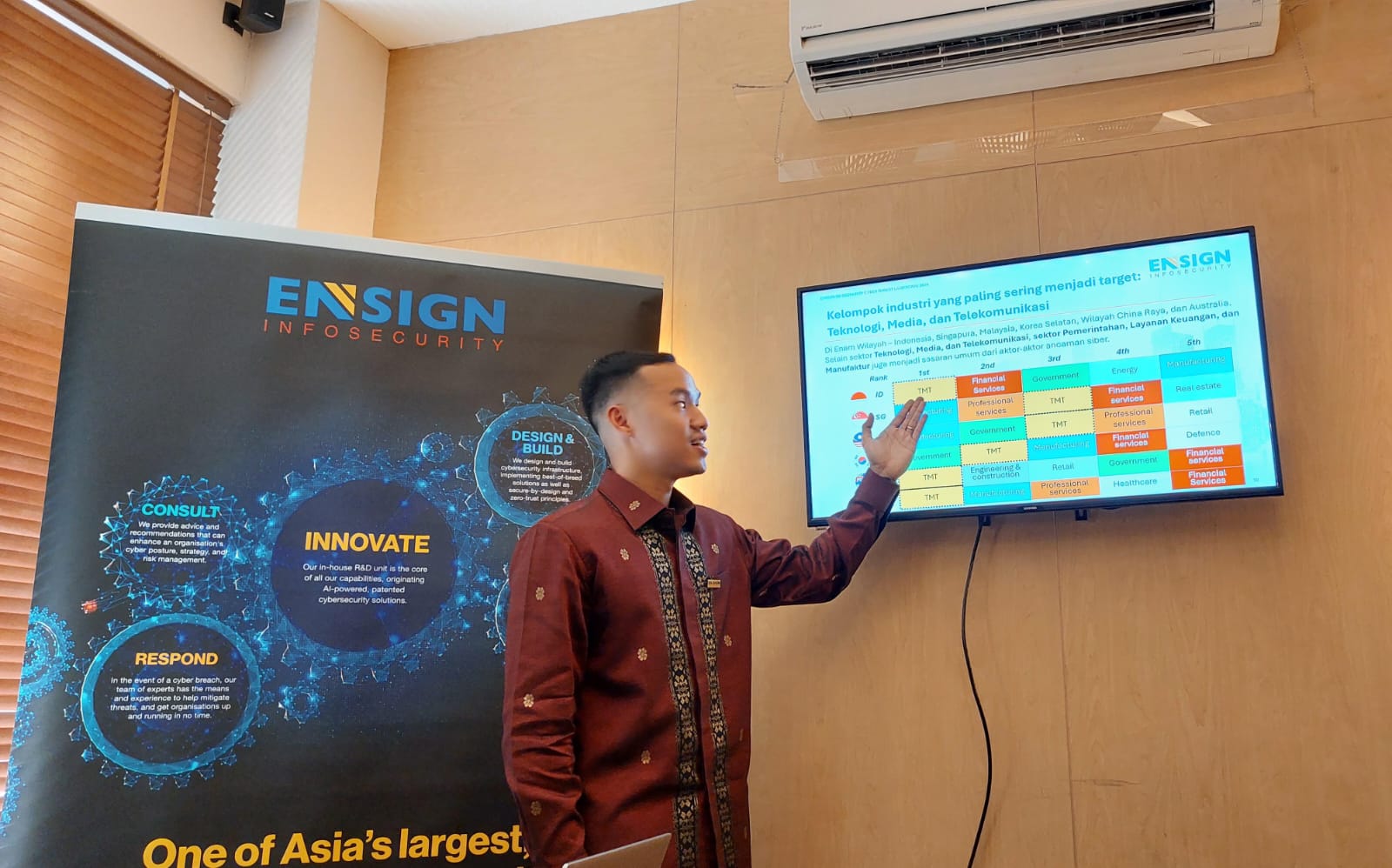 Head of Consulting & Business PT Ensign InfoSecurity Indonesia Adithya Nugraputra. 