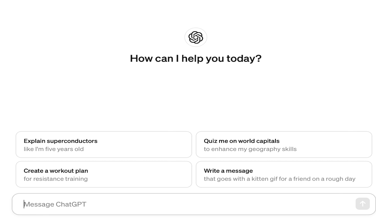 Tangkapan layar saat menggunakan teknologi AI Chat GPT