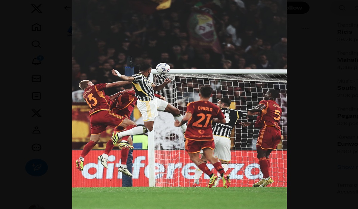 AS Roma vs Juventus, Laga Berakhir Imbang 1-1