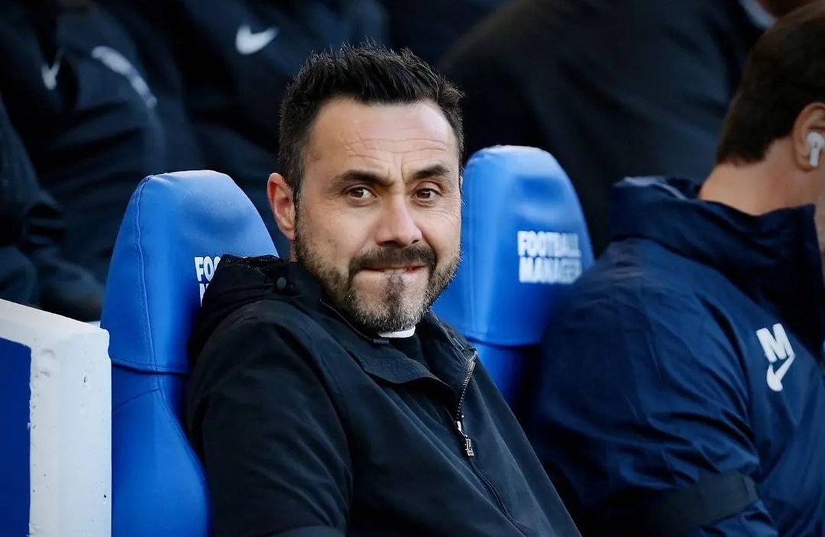 Pelatih Robert de Zerbi meninggalkan Brighton pada akhir musim ini. 