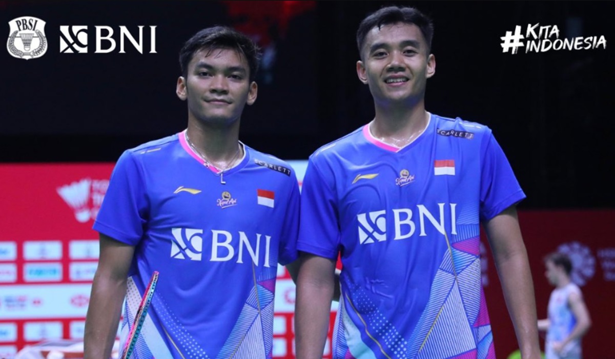 Ganda putra Indonesia Bagas Maulana dan Muhammad Shohibul Fikri.