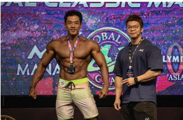Reiner yang mengikuti kelas Men's Physique