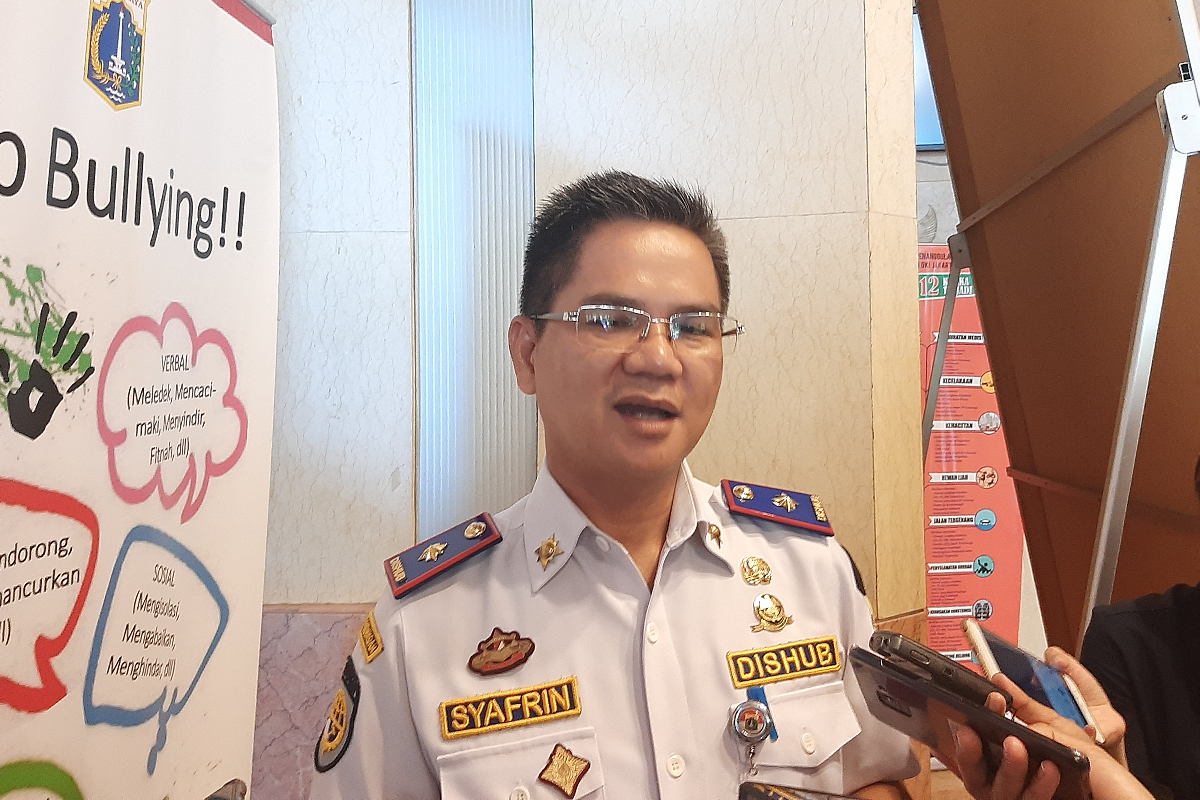 Kepala Dinas Perhubungan DKI Jakarta, Syafrin Liputo, di Balai Kota Jakarta, Selasa (19/11)