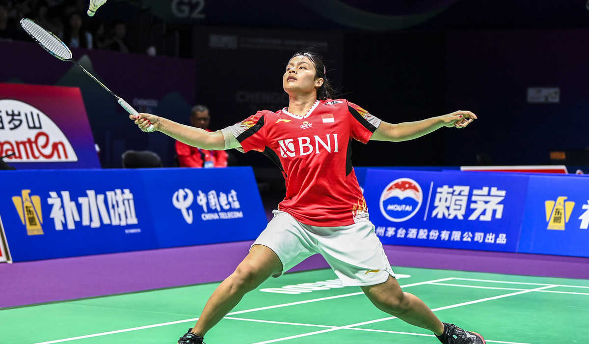 Pebulu tangkis tunggal putri Indonesia Komang Ayu Cahya Dewi.