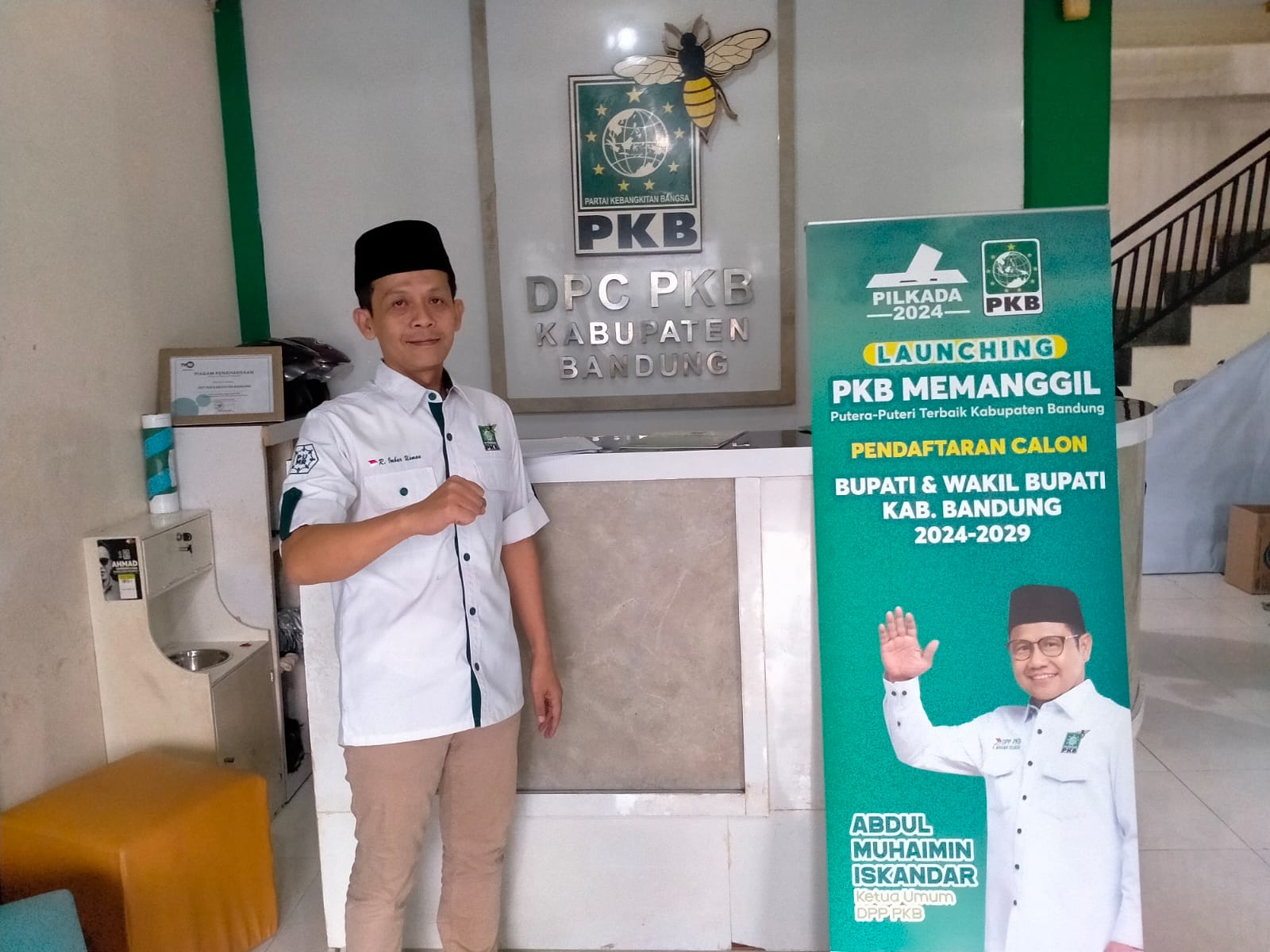 Ketua Desk Pilkada PKB Kabupaten Bandung Rd Imbar Utsman 