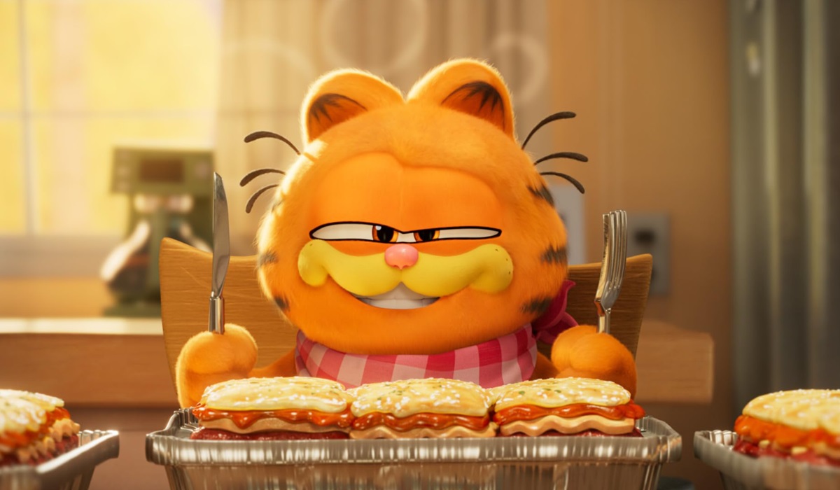 Cuplikan adegan dari film The Garfield Movie