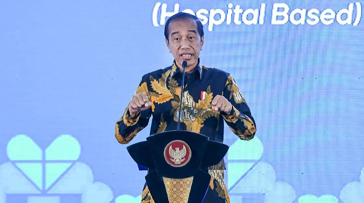 Presiden Joko Widodo memberikan arahan saat peluncuran Pendidikan Dokter Spesialis Berbasis Rumah Sakit Pendidikan, kemarin.