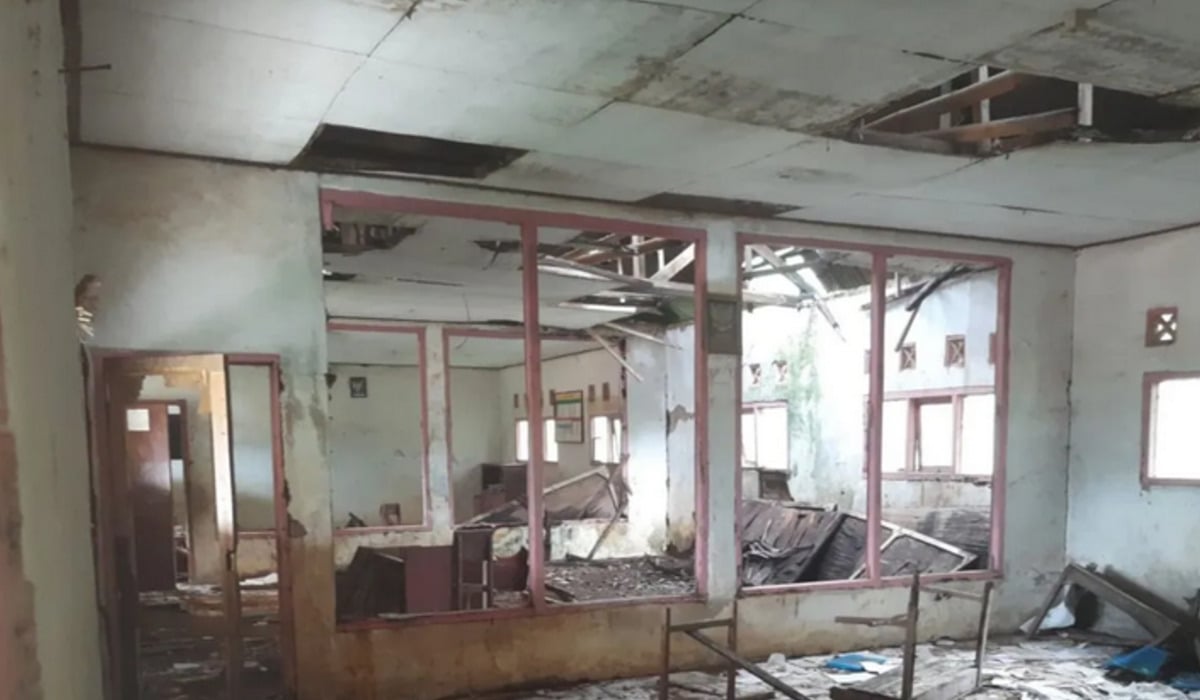 Ilustrasi, salah satu bangunan kelas SD yang rusak di Cianjur, Jawa Barat.