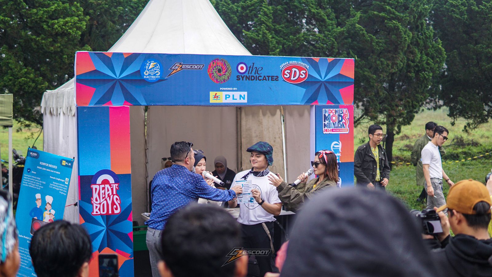 PLN Jawa Barat mendukung  Indonesia Mods Mayday, event motor skuter terbesardi Indonesia.