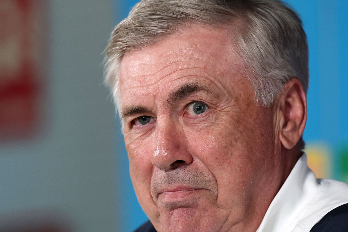 Pelatih Real Madrid Carlo Ancelotti.