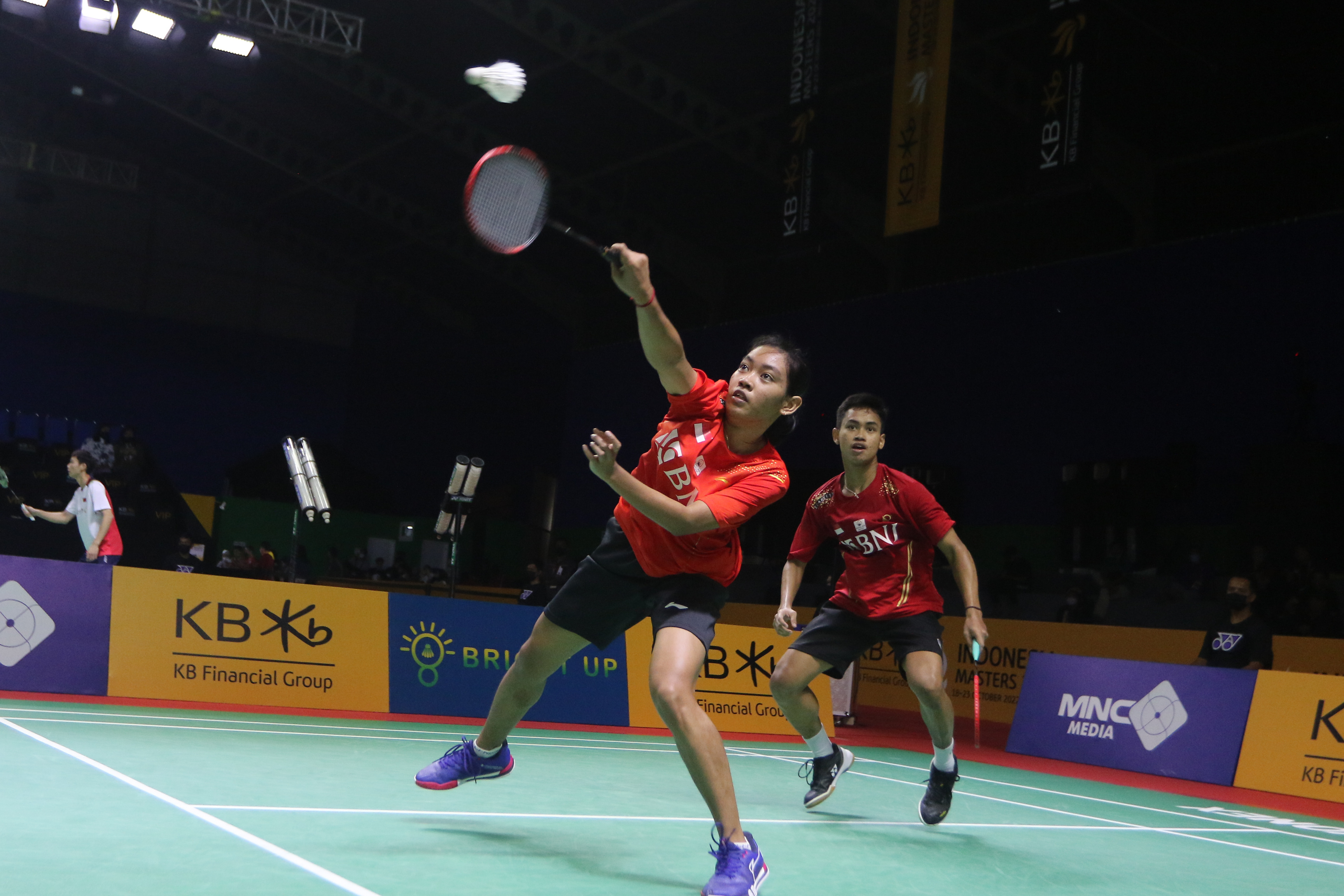  Ganda campuran Indonesia Jafar Hidayatullah (kanan) dan Aisyah Salsabila Putri Pranata (kiri). 