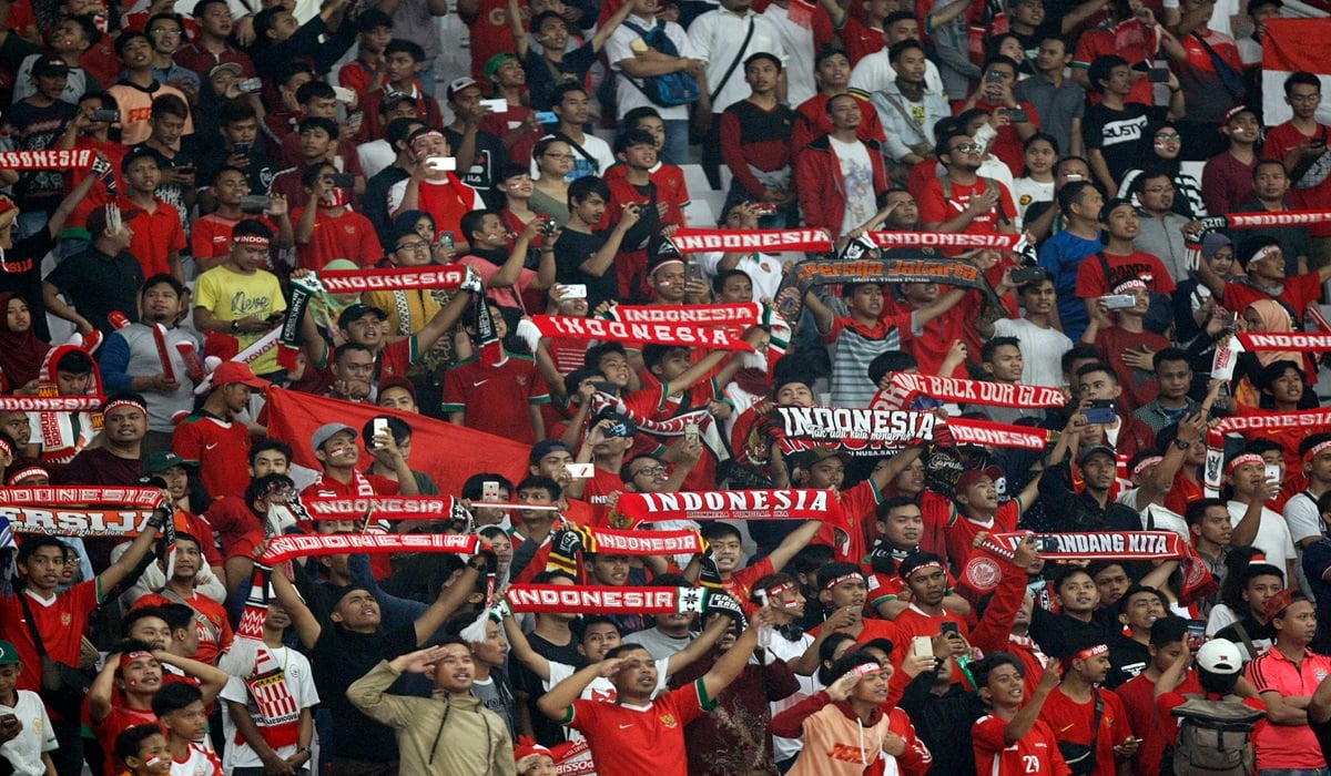 Pendukung timnas Indonesia